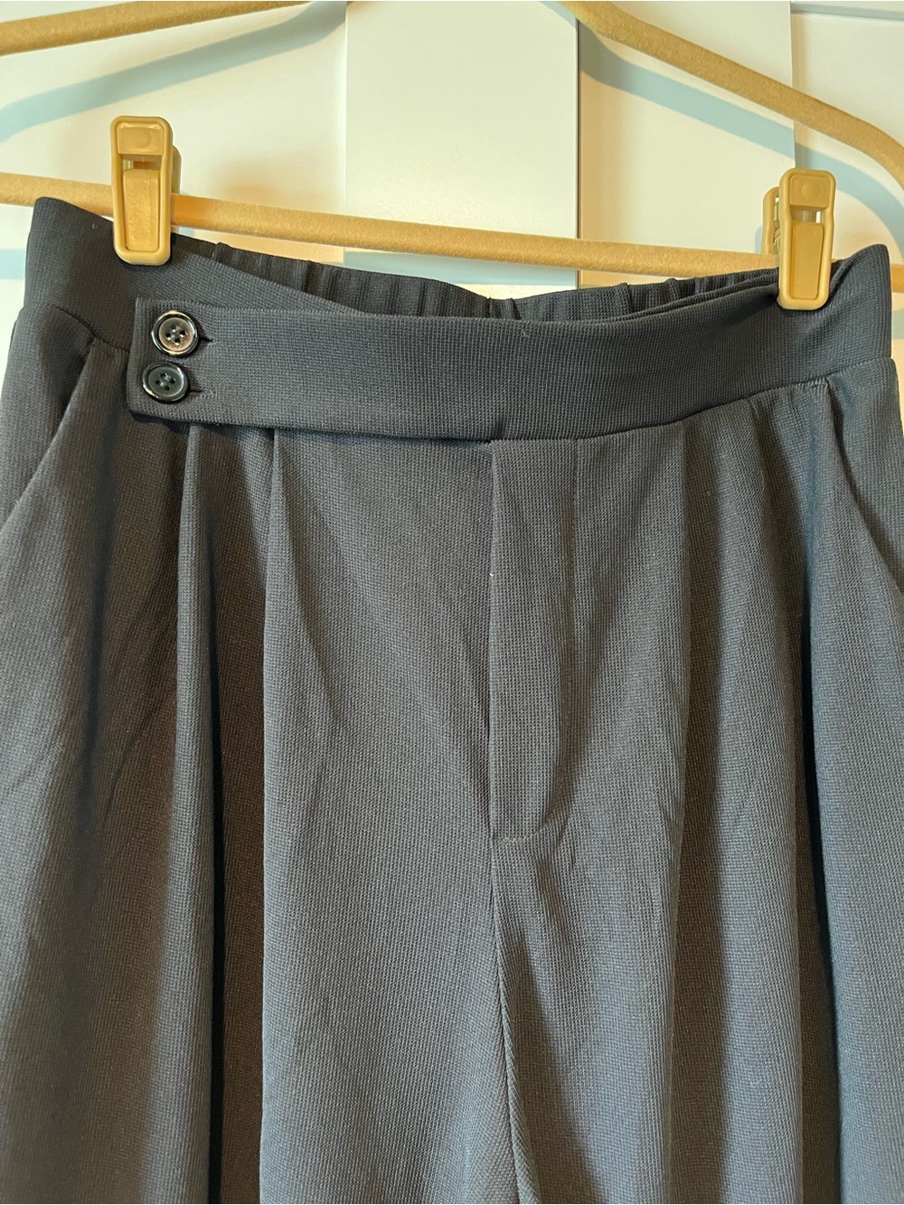 HALARA Black High-Waist Wide Leg Trousers - Picture 4 of 5